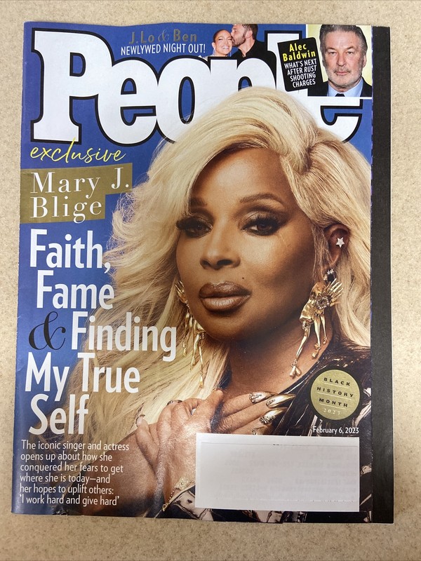 People magazine February 6, 2023 Mary J Blige Alec Baldwin J. Lo & Ben