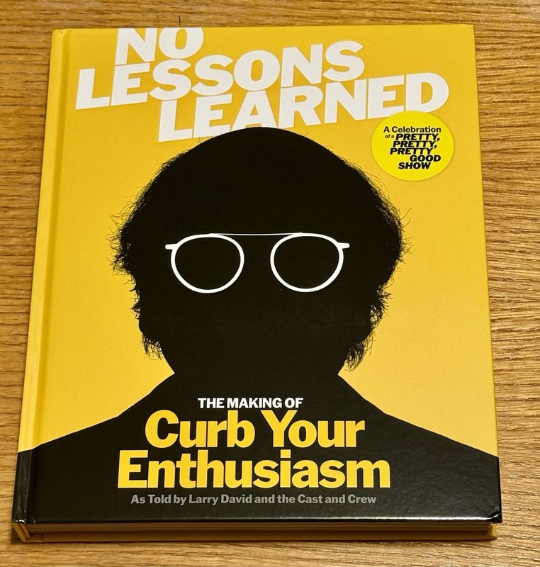 SIGNED Larry David Making of Curb Your Enthusiasm Book COA No Lessons Learned