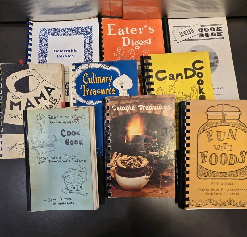 Collection Of 9 Temple Sisterhood Cookbooks – Vintage – NINE BOOKS