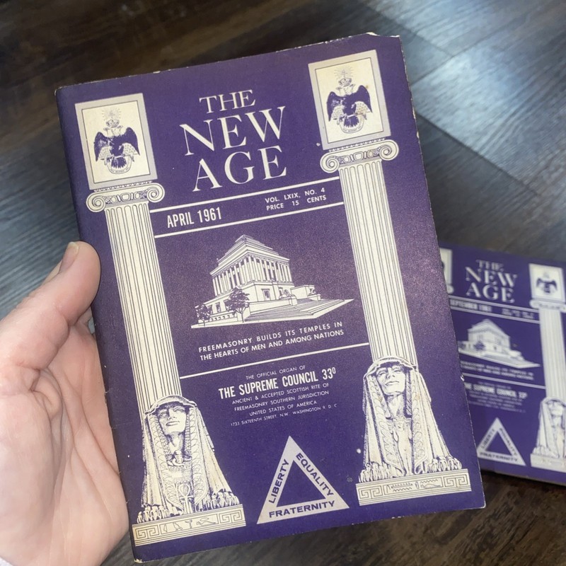 The New Age Magazine Lot Vintage Supreme Council 33 Freemason Masonry Magazine gallery