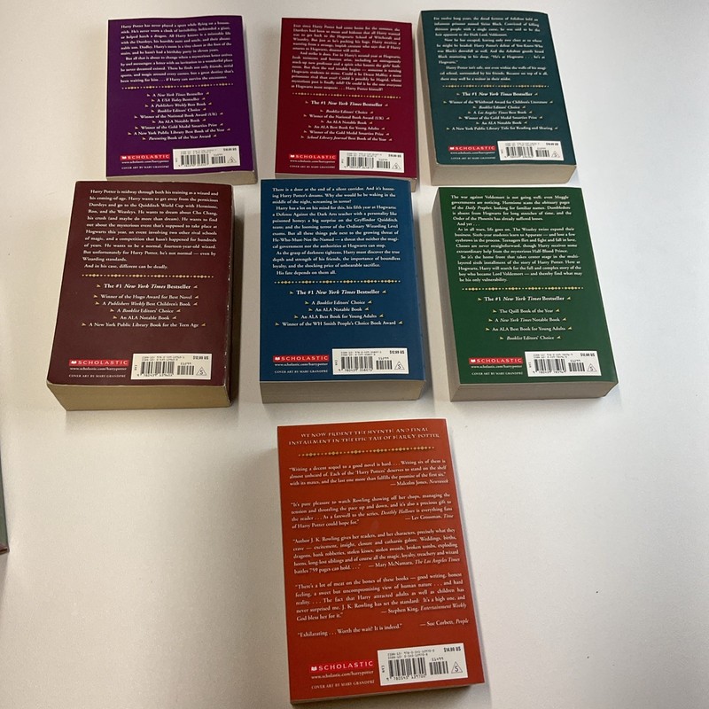 Harry Potter Paperback Boxset #1-7 J. K. Rowling (2009) Scholastic gallery
