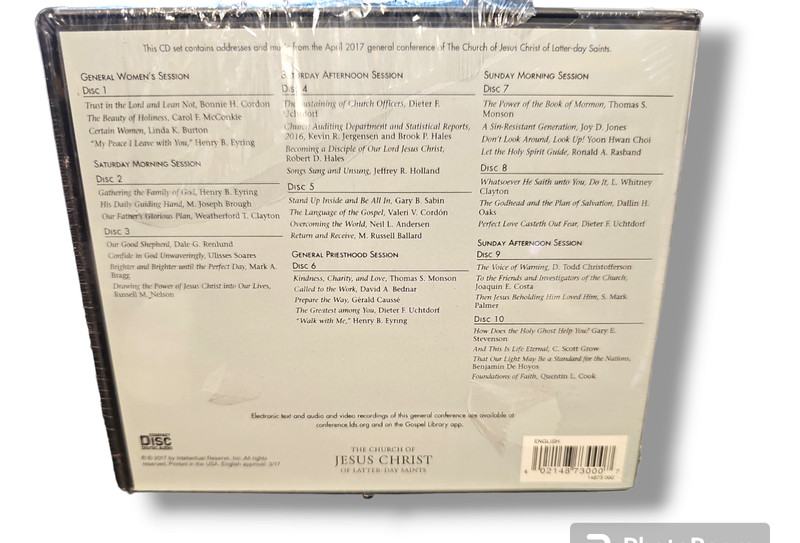 General Conference 187th Annual April 2017 Latter Day Saints Set of 10 CDs Seale gallery