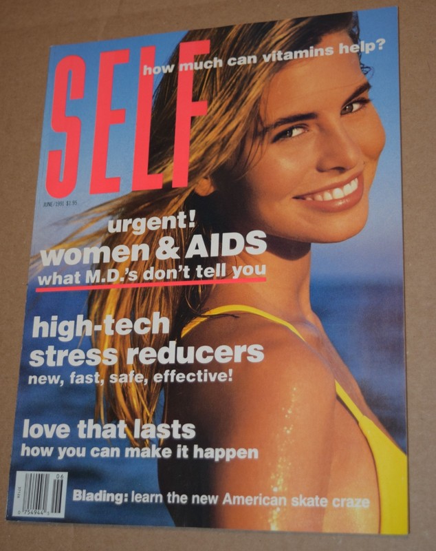 SELF magazine June 1991 Niki Taylor cover, Rachel Hunter