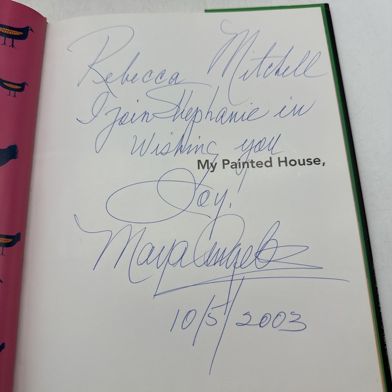 SIGNED Maya Angelou My Painted House My Friendly Chicken and Me HC (N33)