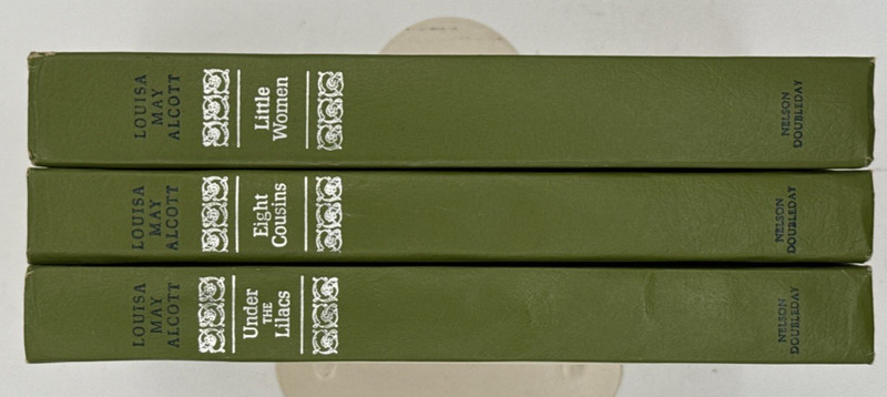 Lot of 3 Vintage Books by Louisa May Alcott, 1955 HC Nelson Doubleday, B153 gallery