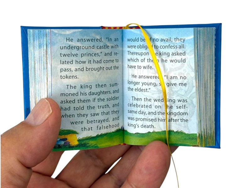 new Children's Tales Vol I full color illustrated miniature book hardbound gallery