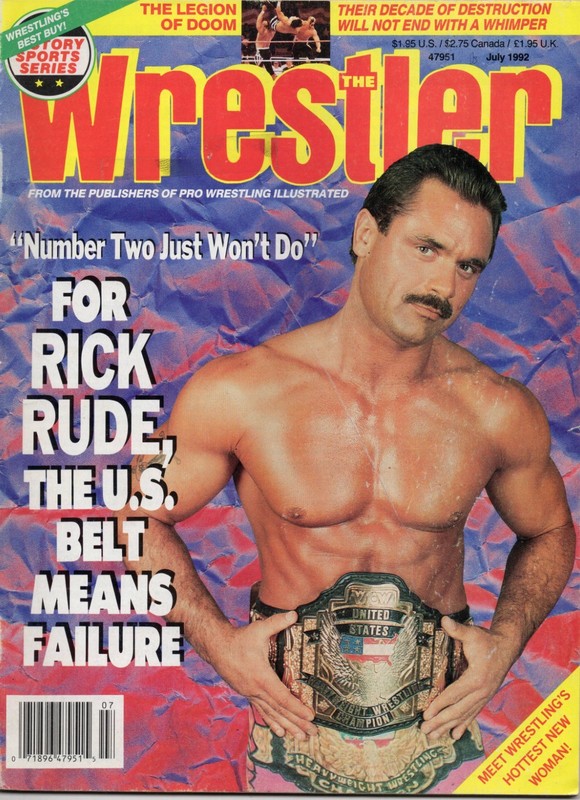 THE WRESTLER JULY 1992 UNDERTAKER ROAD WARRIORS JERRY LAWLER RICK RUDE WWF WWE
