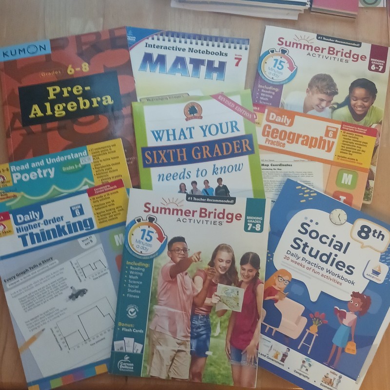 Workbooks For Middle School, 6-8th Grade