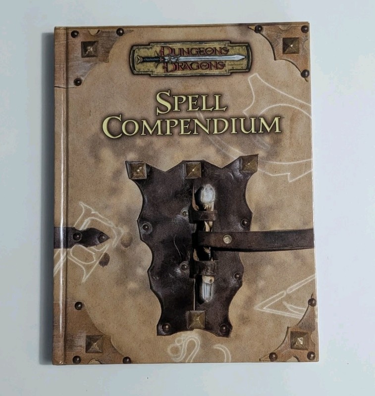 Dungeons And Dragons Spell Compendium (Core Rulebook Ver 3.5) WotC 1st Print