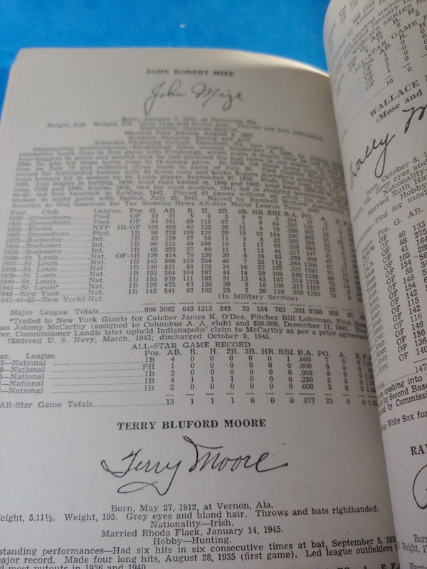 1946 TSN BASEBALL REGISTER, tape on spine, awesome content 288 pages gallery