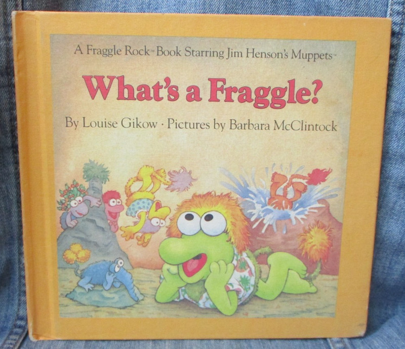 Vintage FRAGGLE ROCK WHAT’S A FRAGGLE? Hardcover Book 1984 SYL12