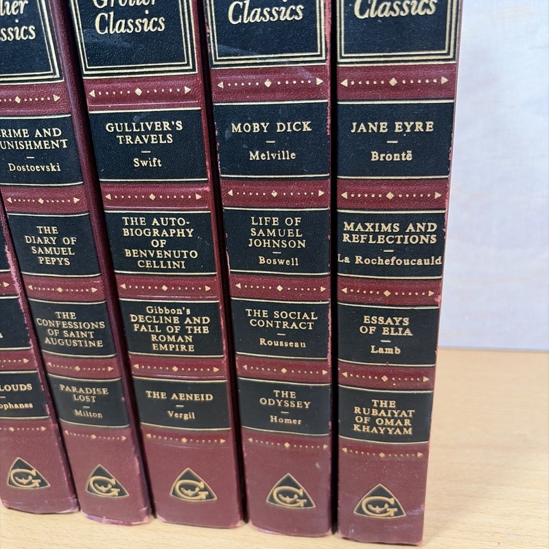 Hardcover Grolier Classics 20 Books in 5 Volumes (1955-1957) VTG gallery