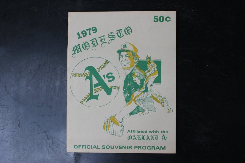 Modesto A’s Official Souvenir Program 1979 Oakland A’s Affiliate Baseball