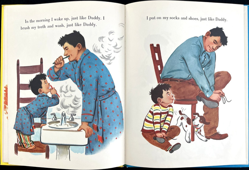 JUST LIKE MOMMY / DADDY ~ scarce children's Nursery Treasure Book (Wonder) VG gallery