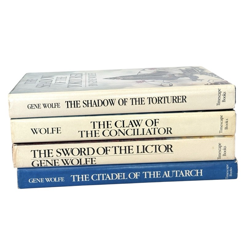 “Book of the New Sun” Gene Wolfe Timescape Vintage Hardcover BCE Complete Set gallery