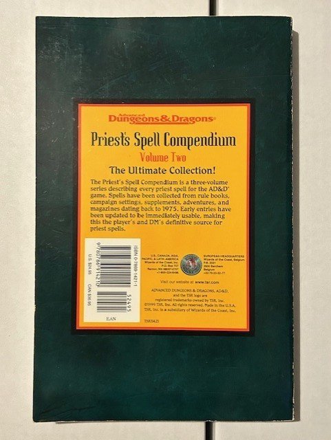 Priest's Spell Compendium: Volume Two (Advanced Dungeons & Dragons) gallery