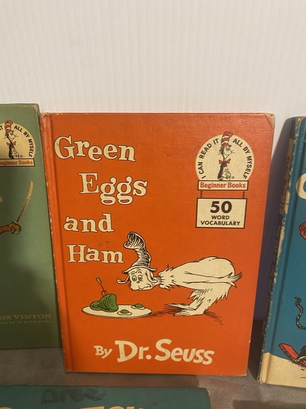 Lot of 8 Vintage Dr Seuss Books 50s-60s Varied Titles Two Large Versions READ gallery