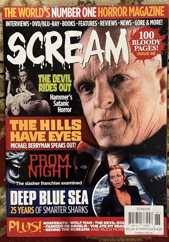 Scream Magazine Issue 88 Jan 2025 The Hills Have Eyes The Devil Rides Out