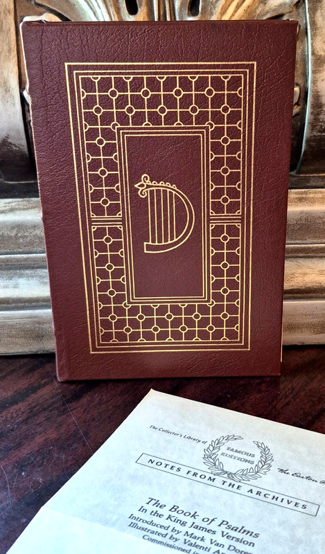 THE BOOK OF PSALMS KJV (Easton Press, Genuine Leather, Like New w/Archive Notes)