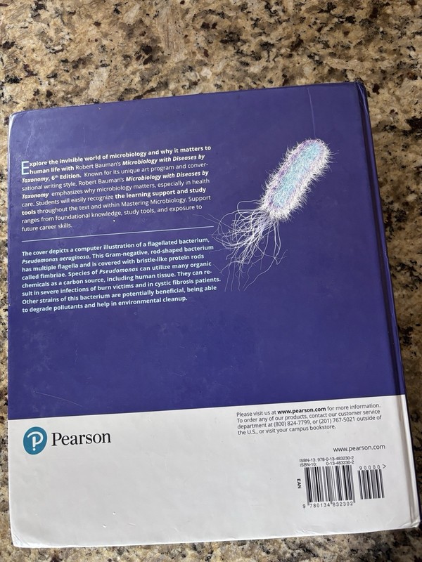 Microbiology with Diseases by Taxonomy by Robert Bauman (2019, Hardcover) gallery