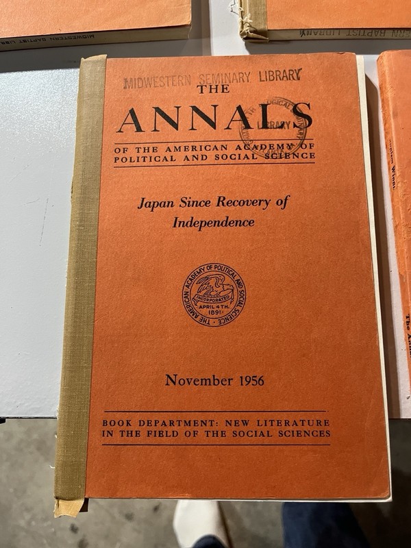 The Annals of the American Academy of Political and Social Science Lot 8 Books gallery
