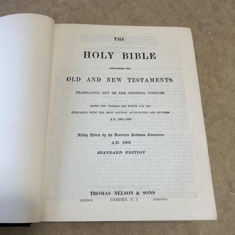 Holy Bible, American Standard Edition, American Bible Society 1929 gallery