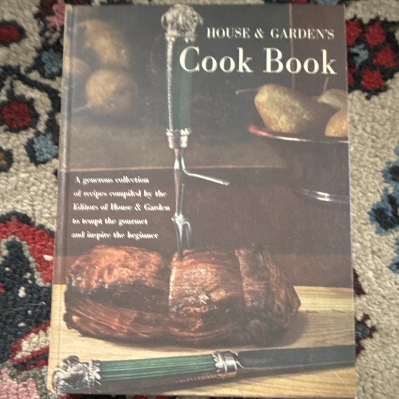 Bonanza Books House & Garden’s Cook Book Hardcover Illustrated by Beard & Brown