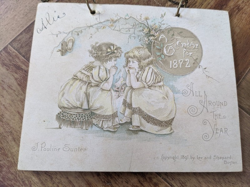 A Calendar for 1892 All Around the Year by Lee & Shepard Boston (Complete)