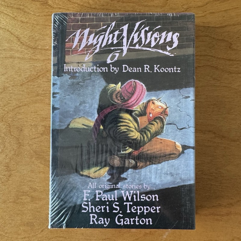 ~Night VISONS 6~1st First Ed HC DJ~SEALED~Koontz~GARTON~Tepper~1988 Dark Harvest