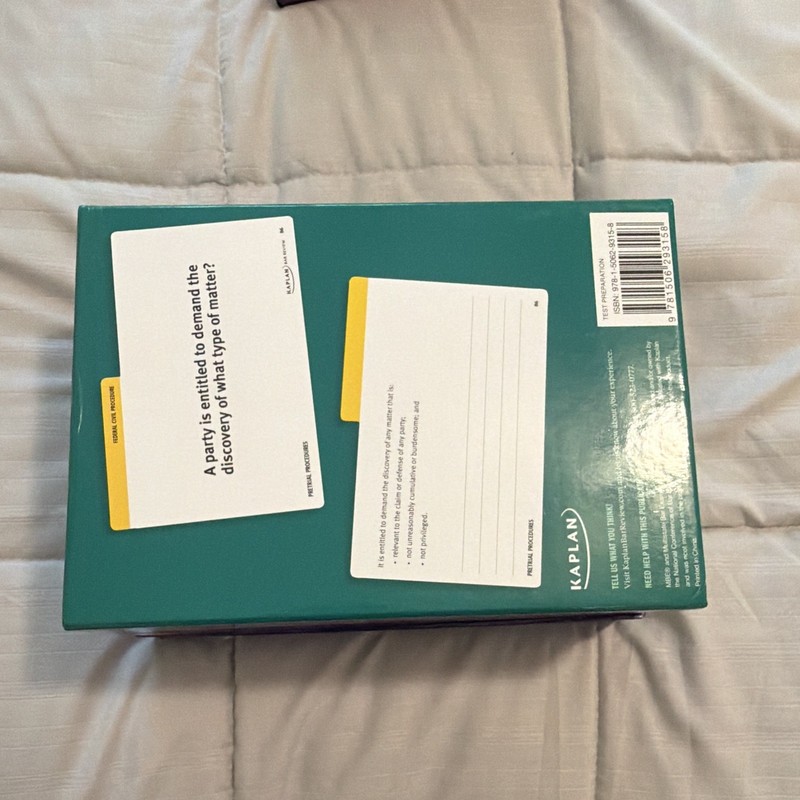 Kaplan Bar Review Bar Exam MBE Flashcards 2nd Ed 700 Color-Coded (2016) gallery