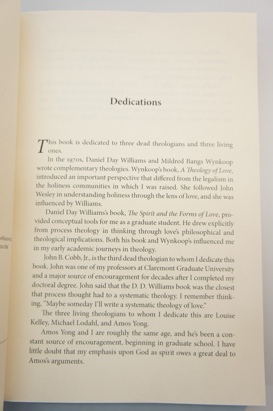 A Systematic Theology of Love Vol 1 God & Creation by Thomas Jay Oord New/H.C gallery