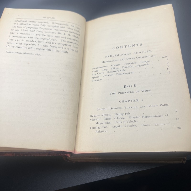Antique 1902 book Lessons in Applied Mechanics James H. Cotterill/ John H. Slade gallery
