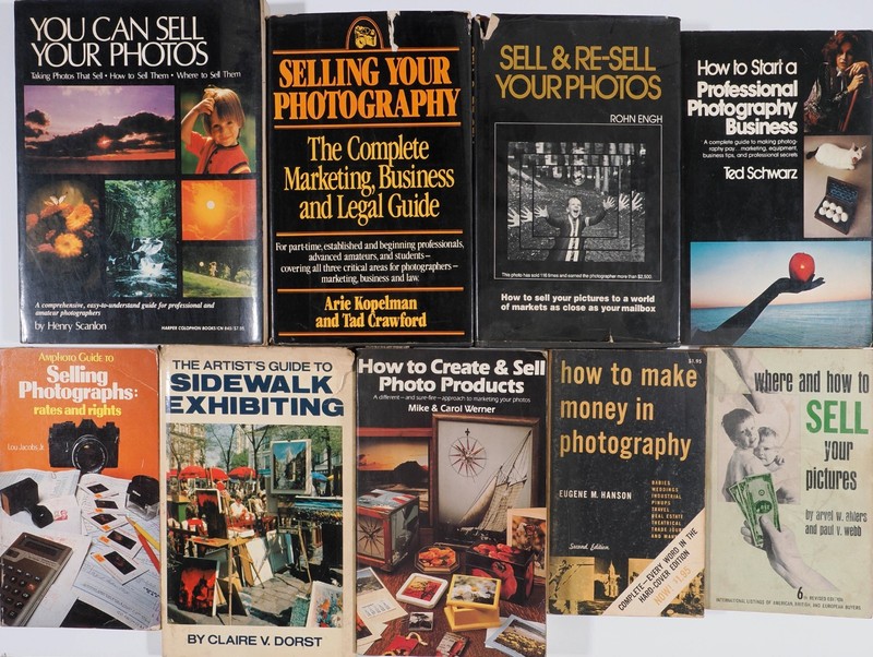 Lot of 9 Books on Selling Your Photographs