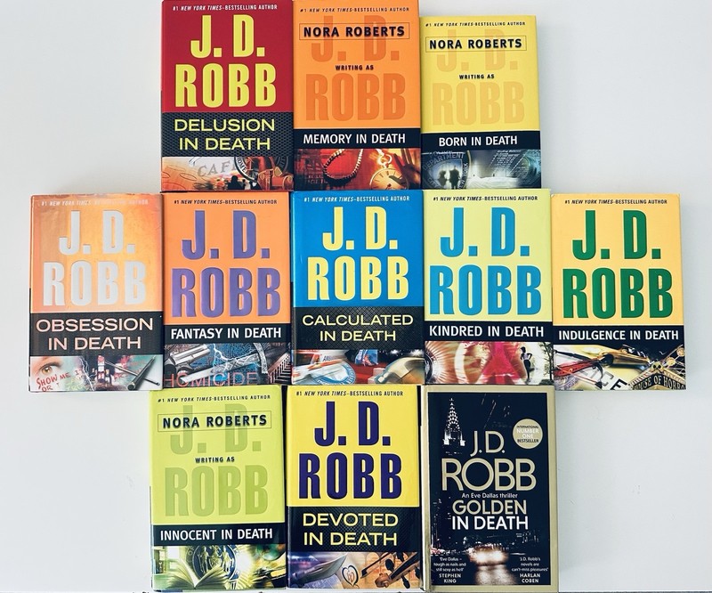 JD Robb In Death Series Lot 11 Hardcover Crime Mystery Futuristic Police