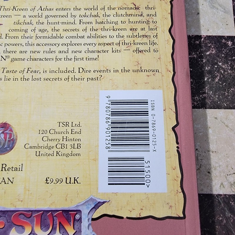 Thri-Kreen of Athas by TSR Inc. Staff (1995, Trade Paperback) gallery