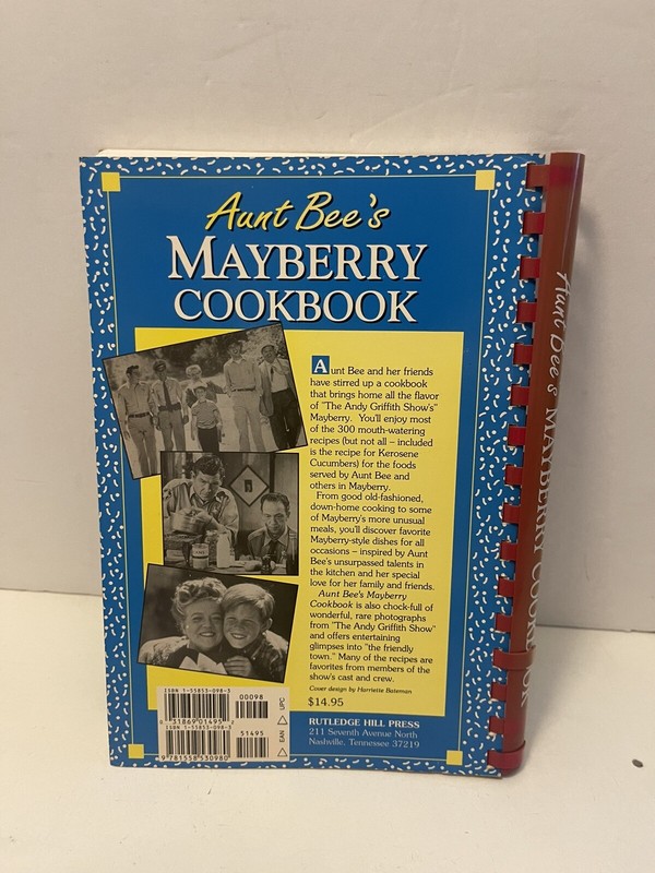 Aunt Bee's Mayberry Cookbook by Kenneth Beck and Jim Clark 1991 Spiralboubd PB gallery