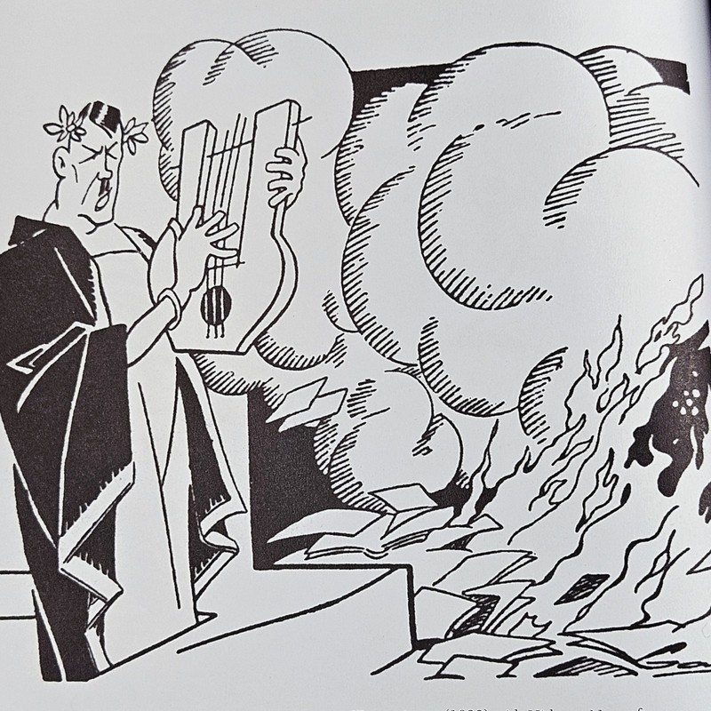 Hitler in Cartoons Edited by Tony Husband Historical Satirical Comics HC + DJ gallery