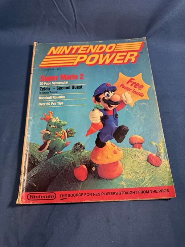 First Nintendo Power Magazine Issue 1 Super Mario 2 RARE no poster