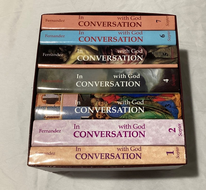 IN CONVERSATION WITH GOD VOLUMES 1-7 BOX SET BY FRANCIS FERNANDEZ GREAT SHAPE