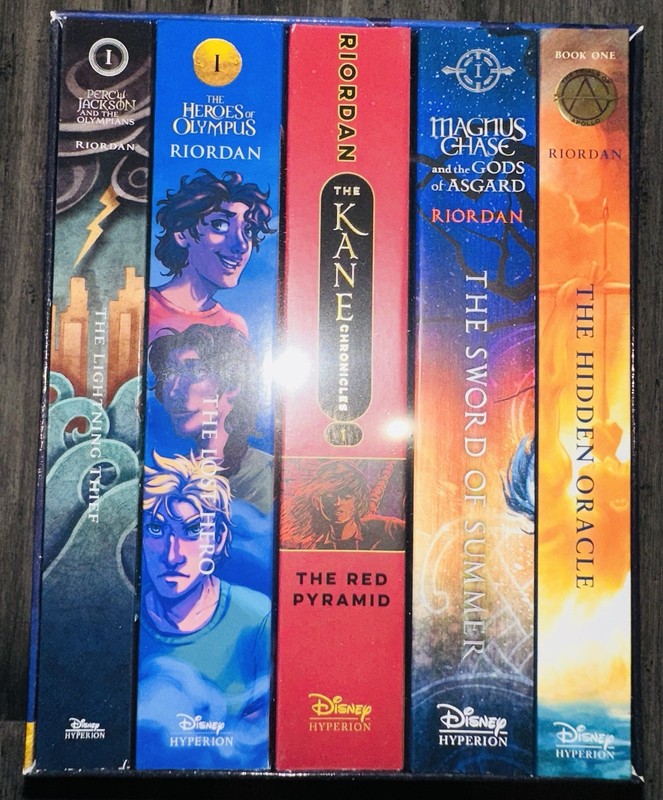 Rick Riordan: Five-Book First-in-Series Paperback Box Set Disney Hyperion (NEW)
