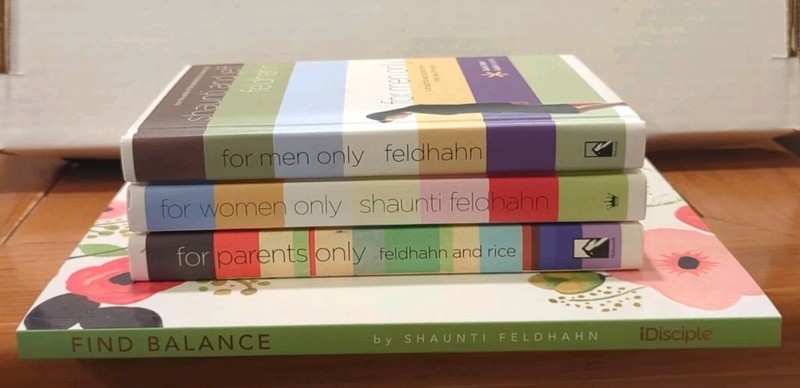 Lot 4 Shaunti Feldhahn: For Men, Women, Parents Only, Find Balance VERY GOOD!