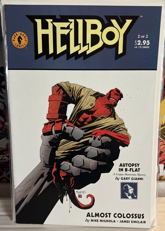HELLBOY: ALMOST COLOSSUS #2 of 2- Mignola – AUTOPSY IN B-FLAT – Dark Horse 1997