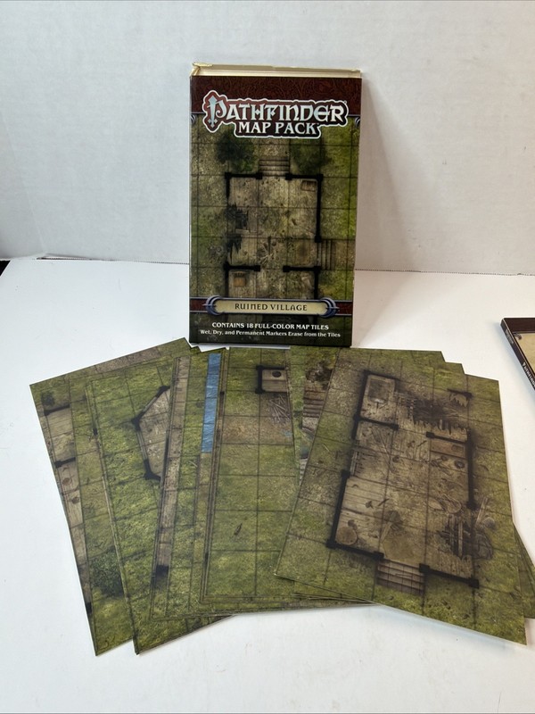 Pathfinder Map Pack Lot: Dungeon Dangers & Ruined Village gallery