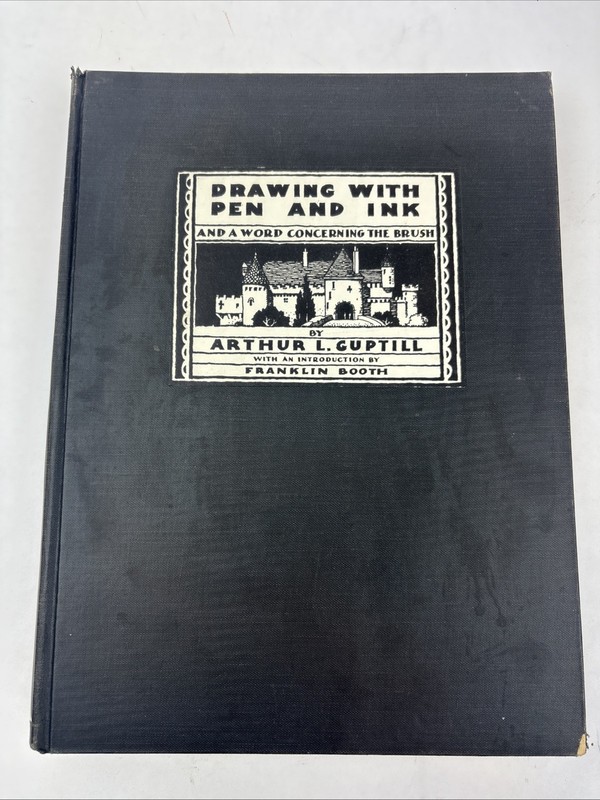 Vintage Drawing with Pen and Ink by Arthur Guptill 5th Printing 1949 HC