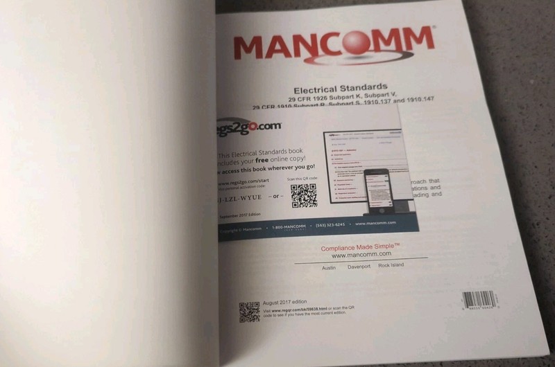 MANCOMM Electrical Safety Regulations & Standards 2017 Reglogic OSHA Training gallery