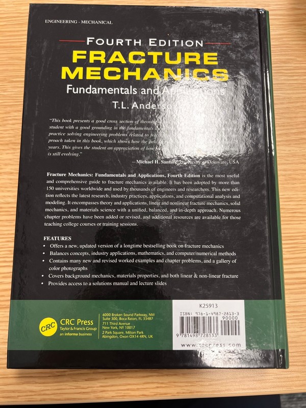 Fracture Mechanics: Fundamentals and Applications, Fourth Edition, 4th gallery