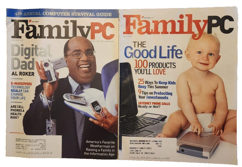 2 FamilyPC Magazines January July 2001 Family PC Magazine 1/01, 7/01 AL ROKER