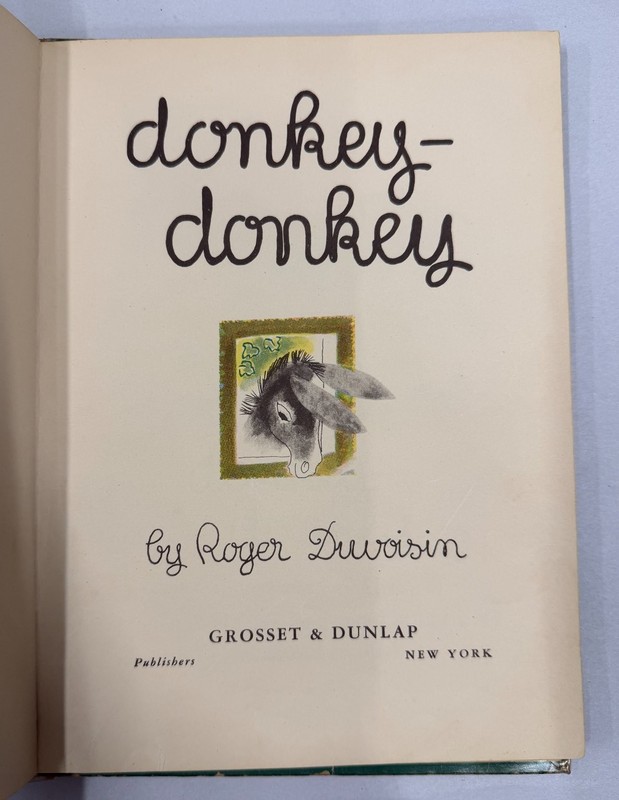 Donkey-Donkey by Roger Duvoisin Grosset & Dunlap Illustrated 1940 gallery