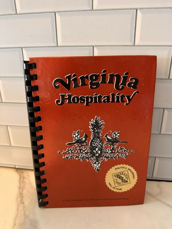 Virginia Hospitality Vintage Community Cookbook, 1975,