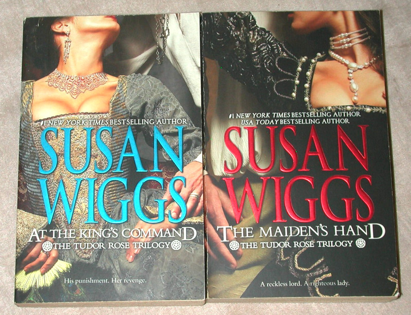 Lot 1st 2 Tudor Rose Trilogy by Susan Wiggs King’s Command The Maiden’s Hand PB